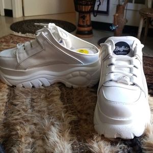 Buffalo Classic Half Shoe Nappa Leather White
